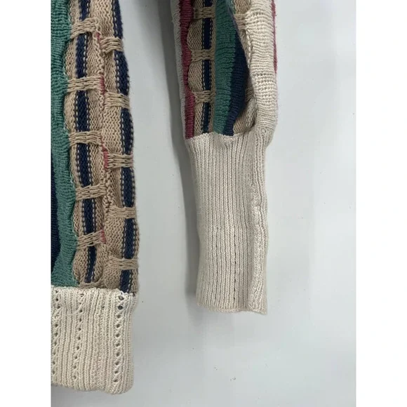 VINTAGE Cotton Traders Coogi style sweater size 1X unisex knitted sweater - Picture 5 of 7